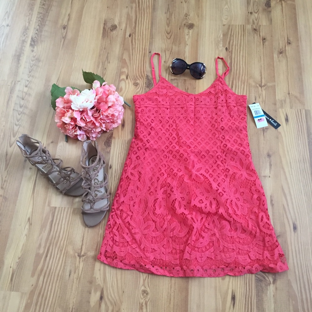SOLD. Summer dress. Coral color. Was $64 now $25.